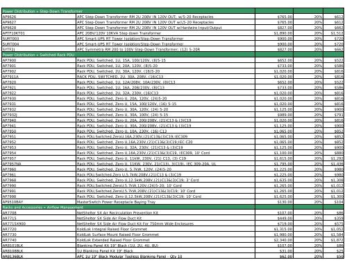 Jul 2010 price list.xlsx - APC