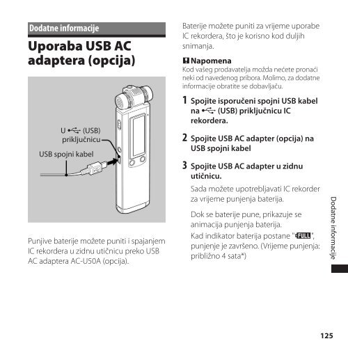 Sony ICD-SX700 - ICD-SX700 Istruzioni per l'uso Croato