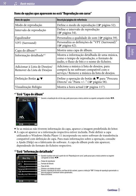 Sony NWZ-S739F - NWZ-S739F Istruzioni per l'uso Portoghese