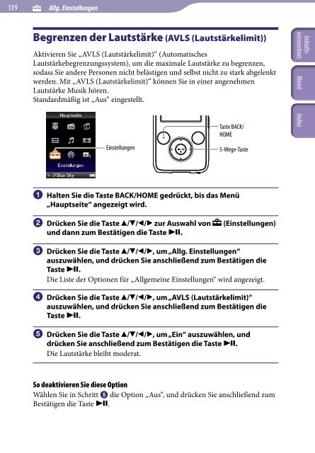 Sony NWZ-S739F - NWZ-S739F Istruzioni per l'uso Tedesco