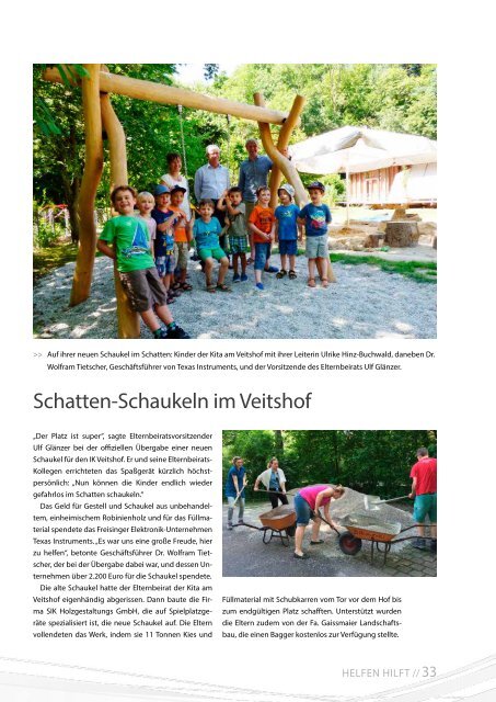 2015 November / Lebenshilfe Freising / Tausendfüßler-Magazin