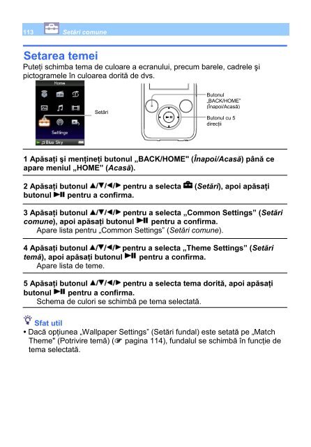 Sony NWZ-S739F - NWZ-S739F Istruzioni per l'uso Rumeno