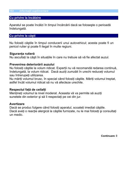 Sony NWZ-S739F - NWZ-S739F Istruzioni per l'uso Rumeno