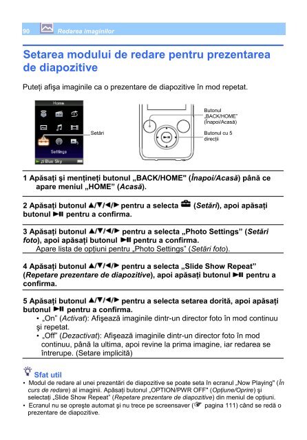 Sony NWZ-S739F - NWZ-S739F Istruzioni per l'uso Rumeno