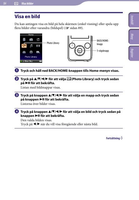 Sony NWZ-S739F - NWZ-S739F Istruzioni per l'uso Svedese