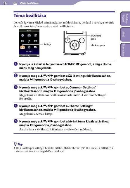 Sony NWZ-S739F - NWZ-S739F Istruzioni per l'uso Ungherese