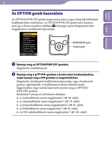 Sony NWZ-S739F - NWZ-S739F Istruzioni per l'uso Ungherese