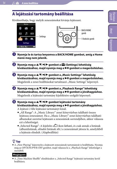 Sony NWZ-S739F - NWZ-S739F Istruzioni per l'uso Ungherese