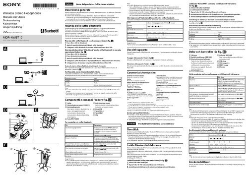 Sony NWZ-S774BT - NWZ-S774BT Istruzioni per l'uso Finlandese