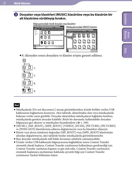 Sony NWZ-A846 - NWZ-A846 Istruzioni per l'uso Turco