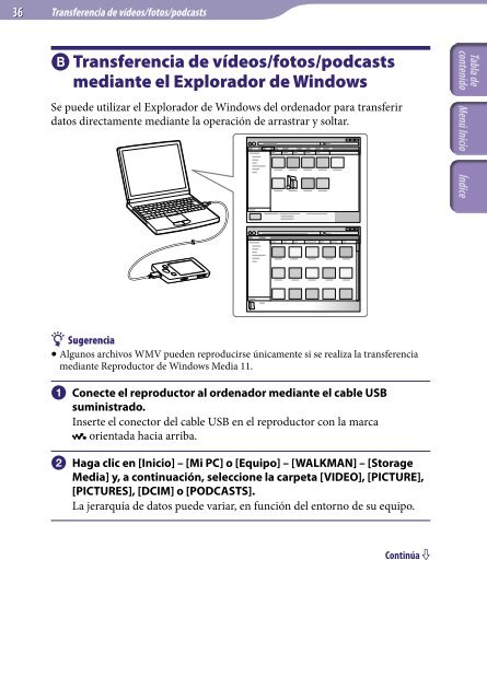 Sony NWZ-A846 - NWZ-A846 Istruzioni per l'uso Spagnolo