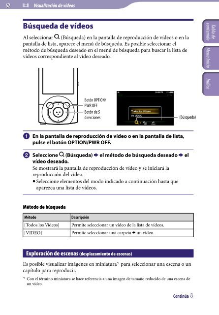Sony NWZ-A846 - NWZ-A846 Istruzioni per l'uso Spagnolo
