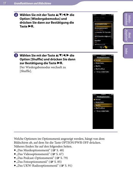 Sony NWZ-A846 - NWZ-A846 Istruzioni per l'uso Tedesco