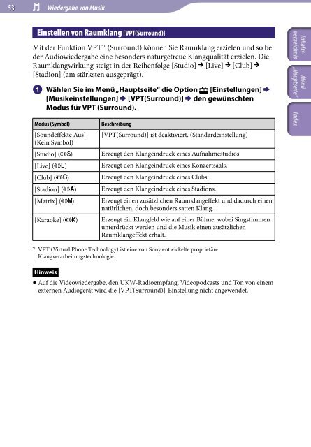 Sony NWZ-A846 - NWZ-A846 Istruzioni per l'uso Tedesco