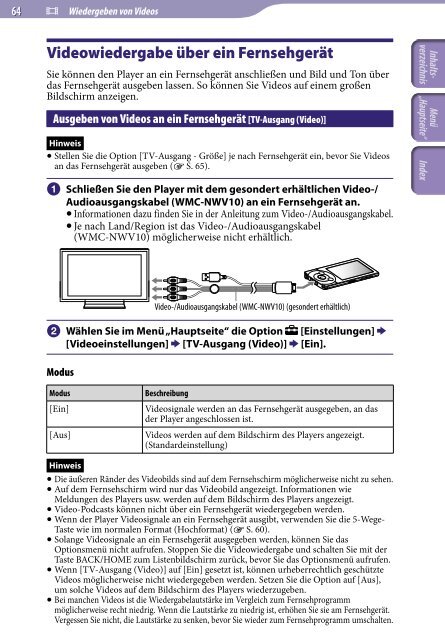 Sony NWZ-A846 - NWZ-A846 Istruzioni per l'uso Tedesco