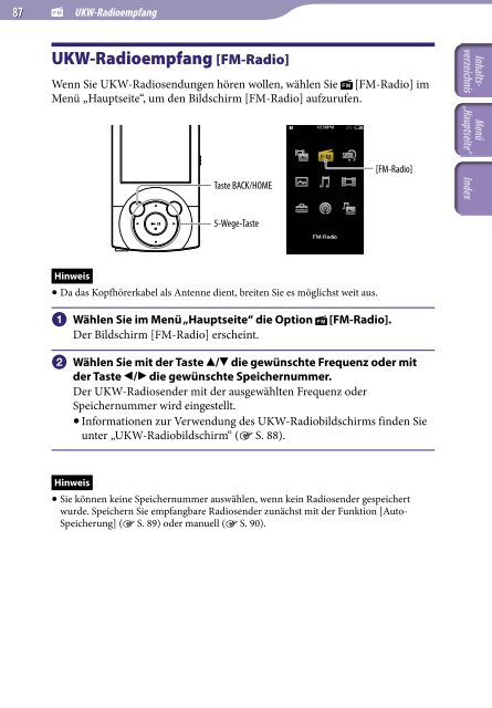 Sony NWZ-A846 - NWZ-A846 Istruzioni per l'uso Tedesco