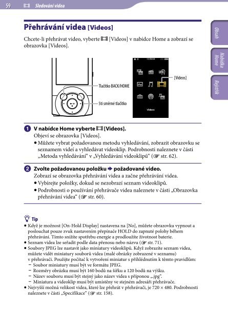 Sony NWZ-A846 - NWZ-A846 Istruzioni per l'uso Ceco