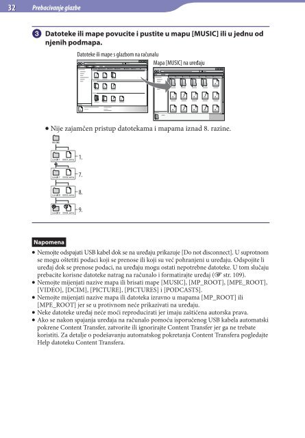 Sony NWZ-A846 - NWZ-A846 Istruzioni per l'uso Croato