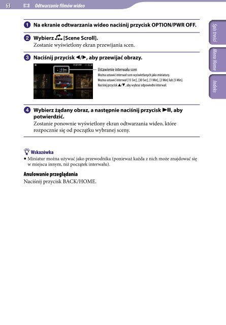 Sony NWZ-A846 - NWZ-A846 Istruzioni per l'uso Polacco