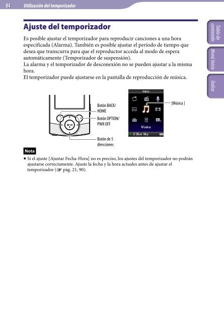 Sony NWZ-S545 - NWZ-S545 Istruzioni per l'uso Spagnolo