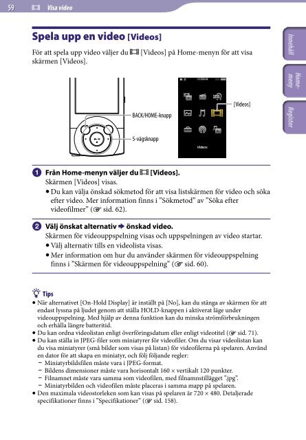 Sony NWZ-A846 - NWZ-A846 Istruzioni per l'uso Svedese