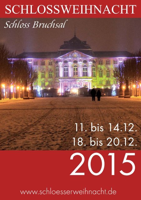 Programmheft Schlossweihnacht Bruchsal 2015