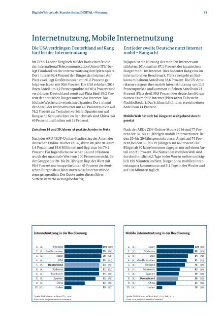 Monitoring-Report Wirtschaft DIGITAL 2015