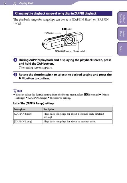 Sony NWZ-B153 - NWZ-B153 Istruzioni per l'uso Inglese