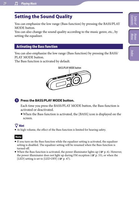 Sony NWZ-B153 - NWZ-B153 Istruzioni per l'uso Inglese