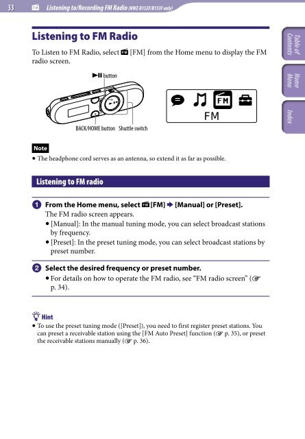 Sony NWZ-B153 - NWZ-B153 Istruzioni per l'uso Inglese