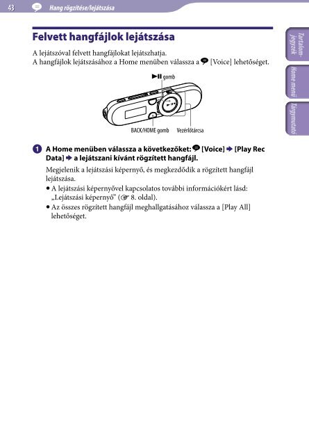 Sony NWZ-B153 - NWZ-B153 Istruzioni per l'uso Ungherese