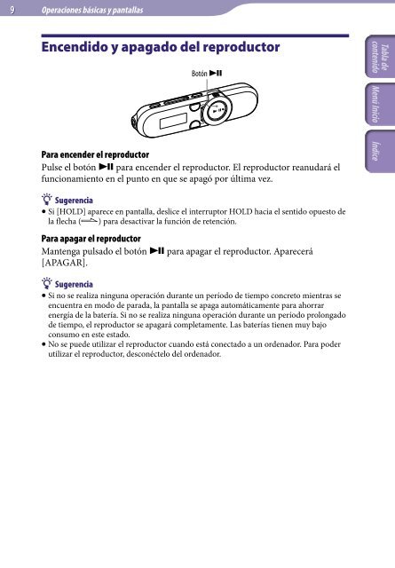 Sony NWZ-B153 - NWZ-B153 Istruzioni per l'uso Spagnolo