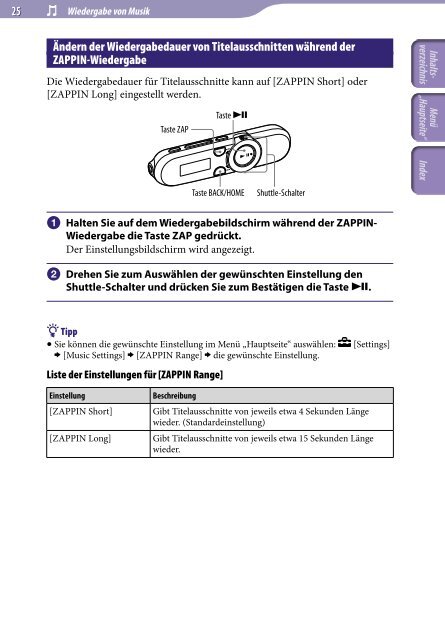 Sony NWZ-B153 - NWZ-B153 Istruzioni per l'uso Tedesco