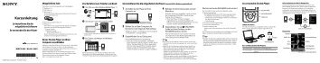 Sony NWZ-E444 - NWZ-E444 Istruzioni per l'uso Tedesco