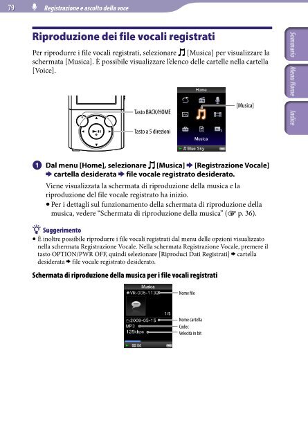 Sony NWZ-E444 - NWZ-E444 Istruzioni per l'uso Italiano