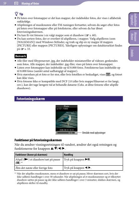Sony NWZ-E444 - NWZ-E444 Istruzioni per l'uso Danese