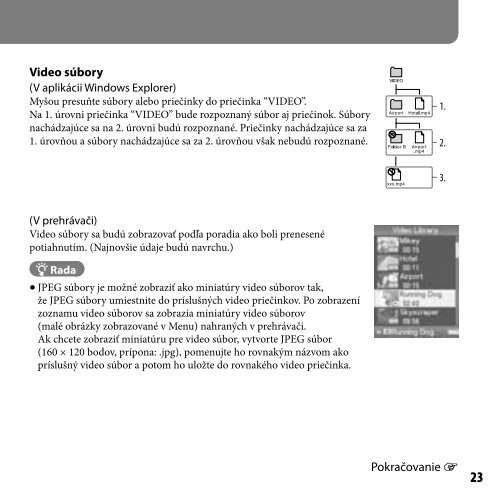 Sony NWZ-A829 - NWZ-A829 Istruzioni per l'uso Slovacco