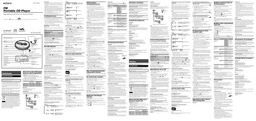 Sony D-NF340 - D-NF340 Istruzioni per l'uso Italiano