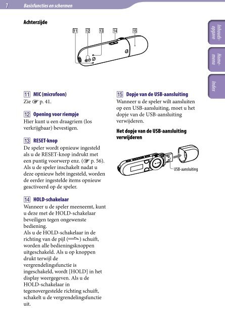 Sony NWZ-B152F - NWZ-B152F Istruzioni per l'uso Olandese