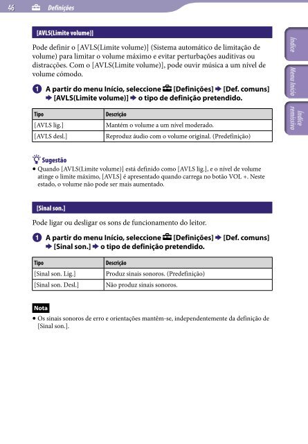 Sony NWZ-B152F - NWZ-B152F Istruzioni per l'uso Portoghese