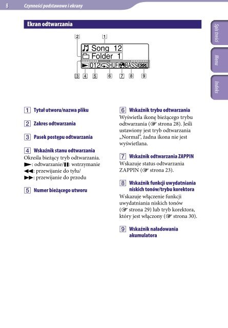 Sony NWZ-B142 - NWZ-B142 Istruzioni per l'uso Polacco