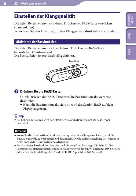 Sony NWZ-B142 - NWZ-B142 Istruzioni per l'uso Tedesco