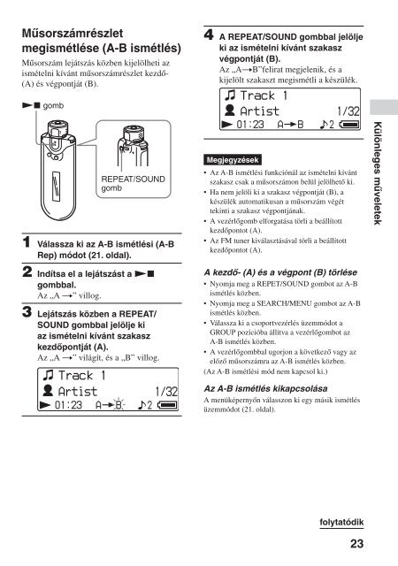 Sony NW-E505 - NW-E505 Istruzioni per l'uso Ungherese