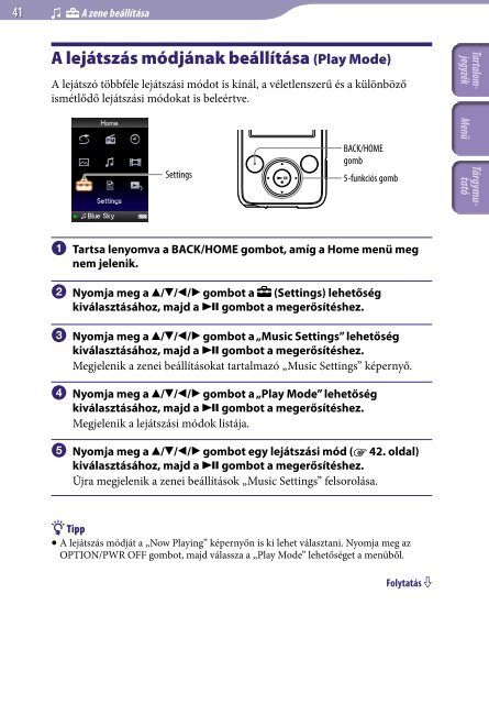 Sony NWZ-E435F - NWZ-E435F Istruzioni per l'uso Ungherese