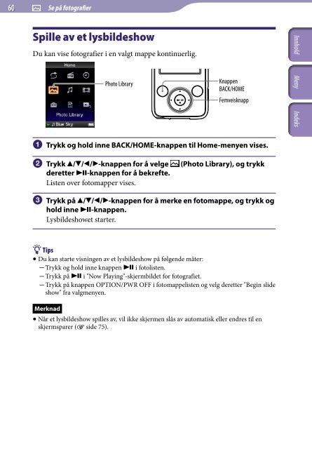 Sony NWZ-E435F - NWZ-E435F Istruzioni per l'uso Norvegese