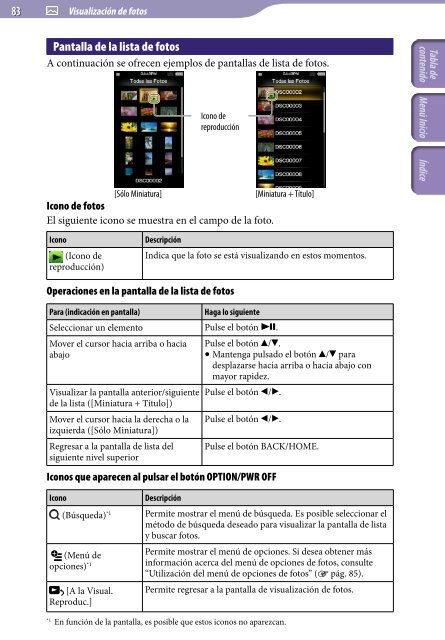 Sony NWZ-A844 - NWZ-A844 Istruzioni per l'uso Spagnolo