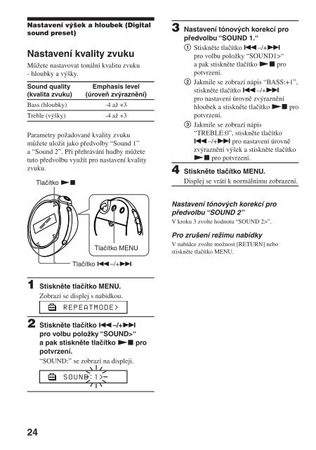 Sony NW-E103 - NW-E103 Istruzioni per l'uso Ceco