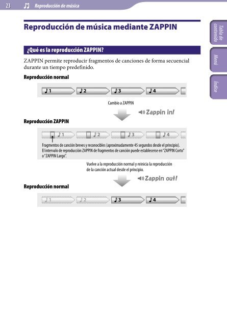 Sony NWZ-B143F - NWZ-B143F Istruzioni per l'uso Spagnolo