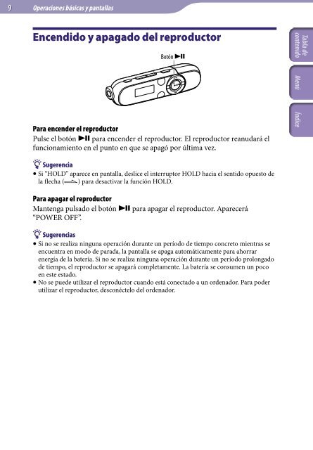 Sony NWZ-B143F - NWZ-B143F Istruzioni per l'uso Spagnolo