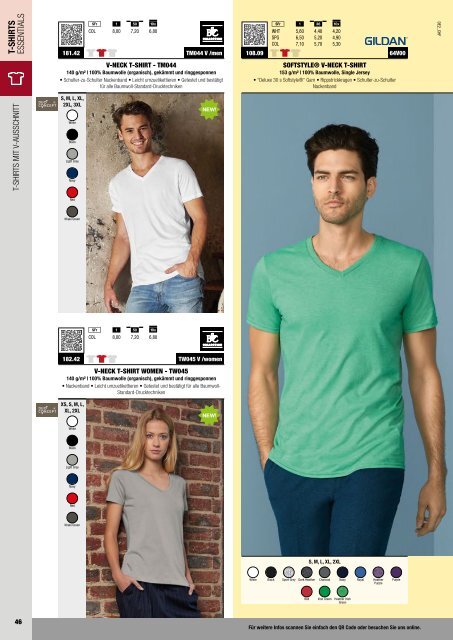 T-Shirts Essentials - Katalog (Textil-Point GmbH)